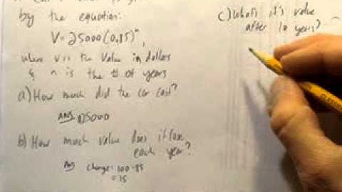SOLVING AN EXPONENTIAL WORD PROBLEM