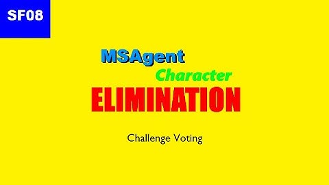 MSAgent Character Elimination Revival Challenge Voting!