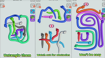 Tangled Snakes All Levels Gameplay Walkthrough Android IOS