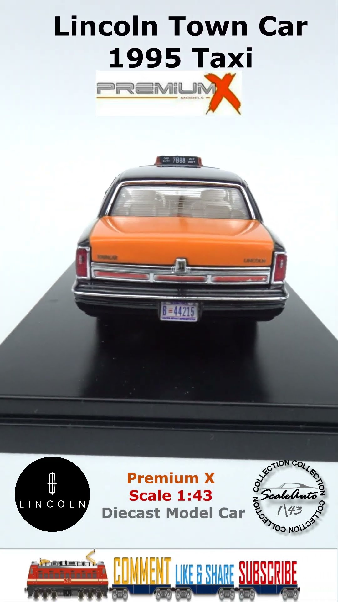Premium X リンカーンタウンカー Lincoln Town Car 1995 Taxi | Premium X | Scale 1:43 | Diecast
