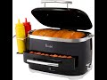Kusini Hot Dog Steamer Machine With Bun Warmer, 24 Hot Dog &amp; 12 Buns - Electric Food