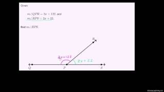 Using algebra to find measures of supplementary angles