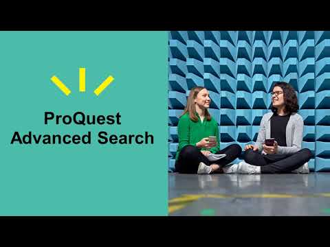 ProQuest Advanced Search