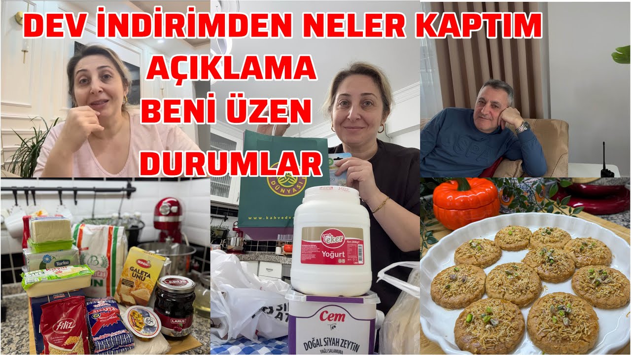 BENİ ÜZEN DURUMLAR⁉️ARTIK BU KONUYU KAPATALIM❓DEV İNDİRİMDEN EN SEVDİKLERİMİ ALDIM⁉️İFTAR TATLISI👌