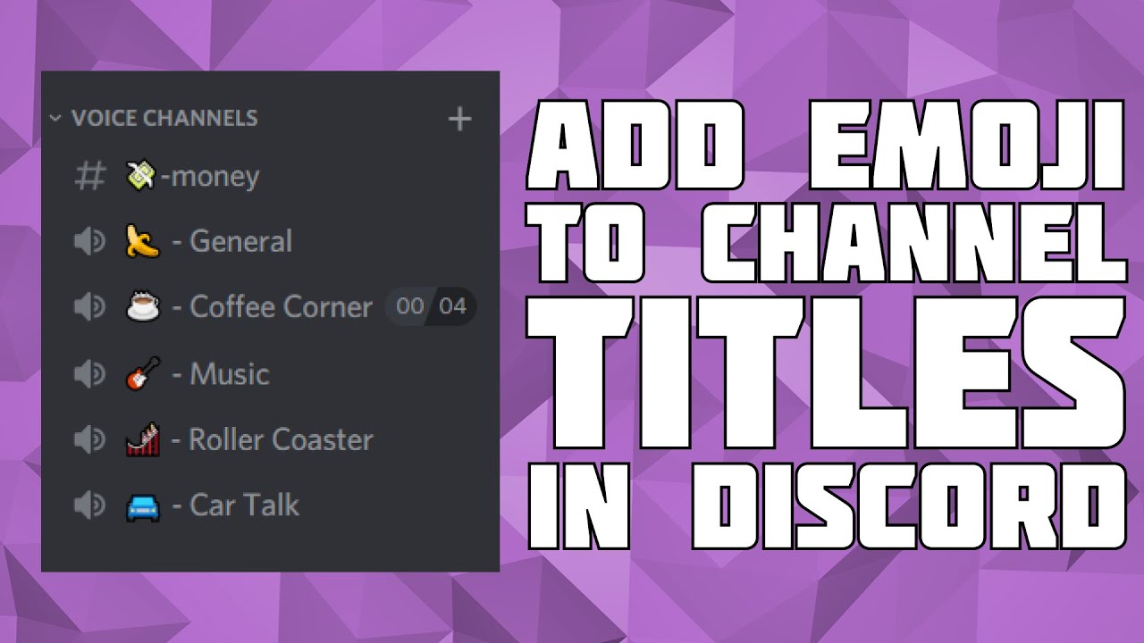 Add Emoji Icon To Server Titles On Discord Add Emoji To Channel Title In Discord Youtube