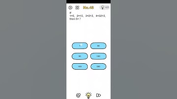 Brain Out Level 43 Walktrough - if 1=5, 2=15, 3=215, 4=3215 then 5=?