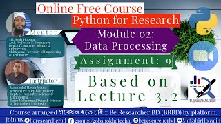 Assignment 9 ।। Numpy in Python।। Python for Research (Multidiscplinary)