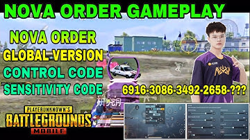 Nova XQF Order new updated controls & sensitivity code | Nova order gameplay | nova order control |