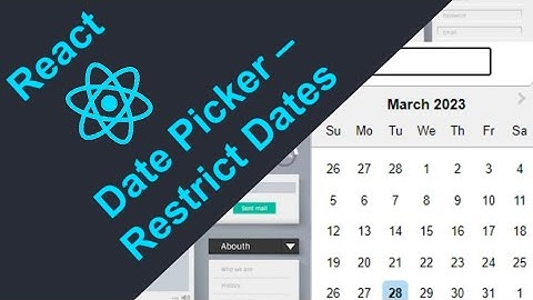 Restrict a specific range of dates using the React Date picker