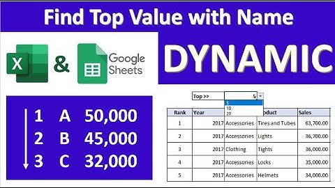 How to Find 1st, 2nd, 3rd, Nth Highest Matching Value in Excel & Google Sheets |Hindi|#BeExcelExpert
