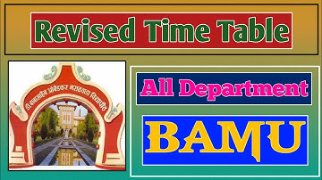Revised Time Table | Hold Exam Time Table | Bamu Digital University Aurangabad | #Rohit Vasave