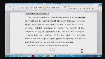 7 Lecture about Coordination  numbers and Geometries