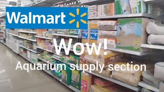 Walmart aquarium supply section.