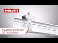 Fixation invisible des panneaux  cest possible avec les solutions hilti 