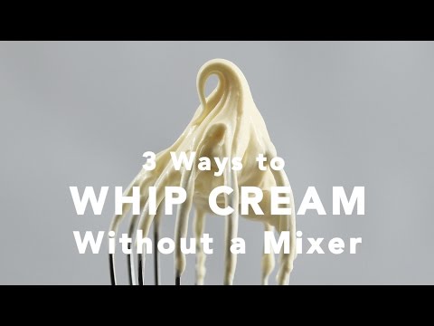 How To Make Whip Cream Without Hand Mixer