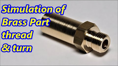 Simulation of CNC lathe threading live steam safety valve with 32 TPI ME thread