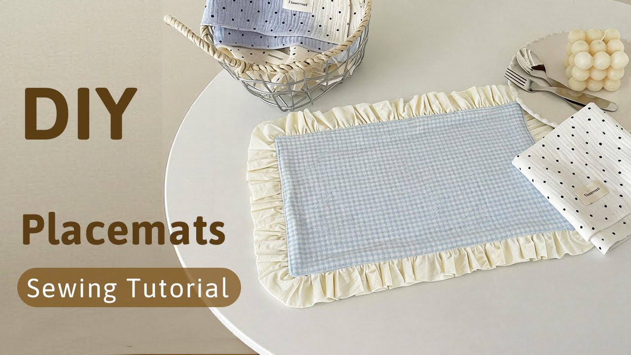 DIY Ruffled Placemats - Stunning & Easy Table Decor (Perfect for Beginners!)