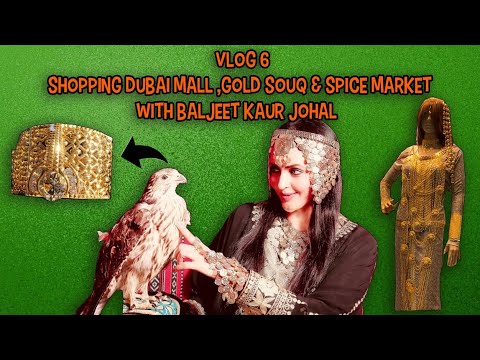 shoping dubai mall ,gold souq & spice market with baljeet kaur johal