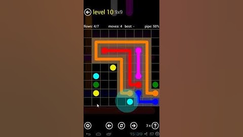 Flow Free - Regular Pack 9 x 9 Level 10