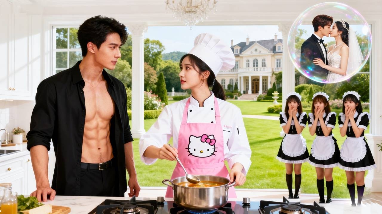 CEO는 거식증을 앓고 있지만, 이 가정부가 만든 죽에 푹 빠져버린다! 운명적인 사랑이다!