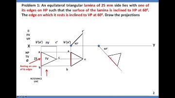 Projection of Equilateral Triangle on HP & VP | Projection of Planes | Engineering Drawing.
