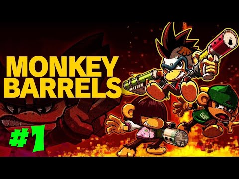 Monkey Barrels #1 Обезьяний шутер