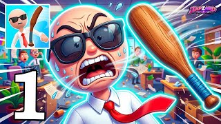 Crazy Office: Slap & Smash Gameplay Walkthrough Part 1 - Slapping Everyone! (Android/iOS) screenshot 5