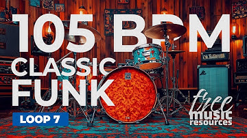 Classic Funk Drum Loop – 105 BPM | Songwriting & Production Groove – Loop 7