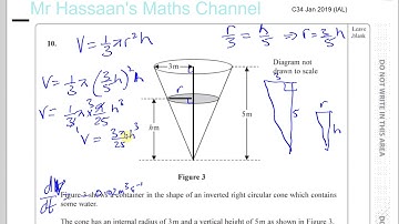 EDEXCEL IAL C34  JAN 2019 Q10a  Differential Equations