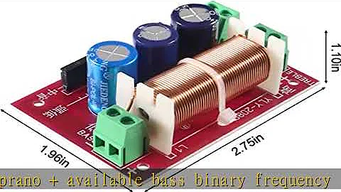 3pcs 400W Speaker Crossover 2 Way Treble/Bass 2 Unit Adjustable Audio Frequency Divider Distributor