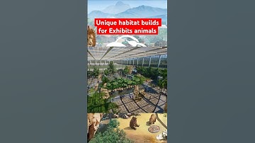 How I build unique habitats for Exhibit Animals #planetzoo #shorts #fyp
