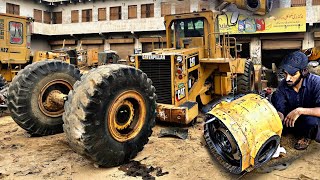 Caterpillar wheel loader 966f Brake disc Problem in very Strange Way || Complete video