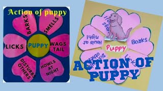 Action of puppy/4th class English/ Topic:John & his pet/Vocabulary/English  Grammar