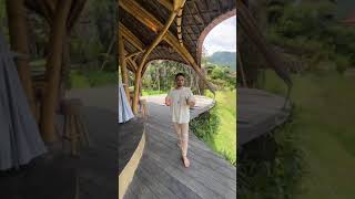 Bali'de kaldığım muhteşem ev 😍 #bali #indonesia #nature #bamboohouse #otel