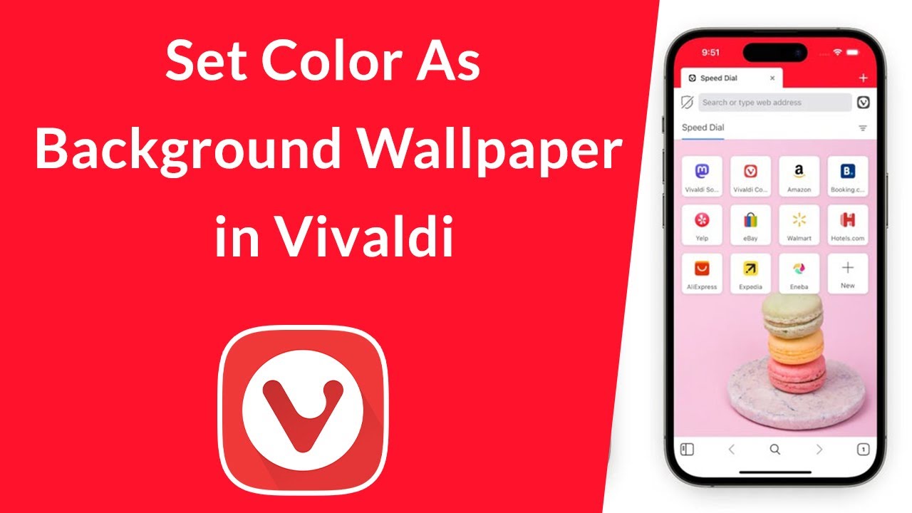 How to Set Color As Background Wallpaper in Vivaldi Mobile Browser?