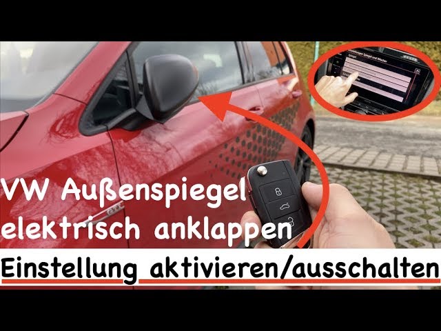 VW Golf 8 Spiegelanklappen per Schlüssel - Carat-Garage