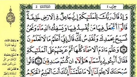 ص 6 - سورة البقرة - مكررة 7 مرات للتثبيت - الشيخ ياسين الجزائري {رواية ورش}