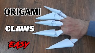 EASY PAPER CLAWS ORIGAMI TUTORIAL |HOW TO MAKE PAPER CLAWS ORIGAMIEASY TOP ORIGAMI WOLF CLAWS