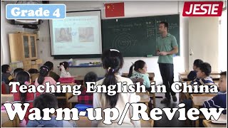 How To Teach Fun Spoken English Classes - Grade 4 - Warm up and Review