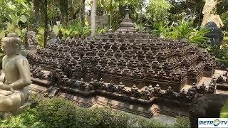 Idenesia - Pematung Ini Buat Replika Candi Borobudur