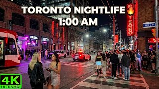 【4K】🔥 TORONTO NIGHTLIFE WALK 2026 🇨🇦 | What King Street West Looks Like at 1:00 AM (May 2026)