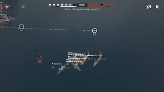 PVP With All Masterpiece Ships! Warship Fleet Command : WW2 screenshot 3