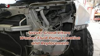 Suzuki Grand Vitara 2005–2017 Washer Fluid Pump Location and Replacement