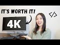 Why a 4K Monitor is WORTH IT For Computer Science & Software Engineering