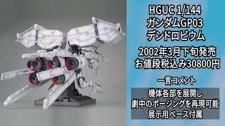 ガンプラ紹介 Hguc 1 144 ガンダムgp03 デンドロビウム Youtube