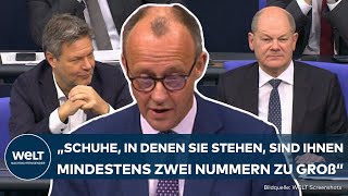 HAUSHALTSKRISE: "Sie können es nicht!" - Friedrich Merz attackiert Scholz als "Klempner der Macht"