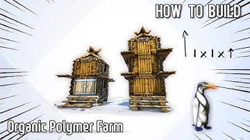 How to build Organic Polymer Farm (for single player) . Ark Survival Evolved. (see description)