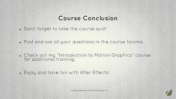 30 Days to Learn Adobe After Effects Part 30 Conclusion