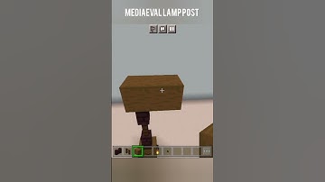 Minecraft medieval lamp post #short #minecraft