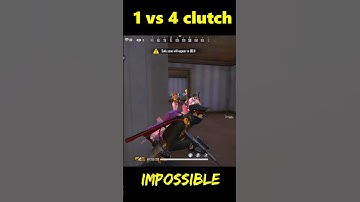 Impossible Clutch Ever 😱1vs4 King 🔥 #badge99 #freefireshorts